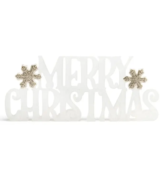 5" Merry Christmas Sign 3 5" Merry Christmas Sign